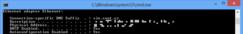 Ethernet - Physical Address