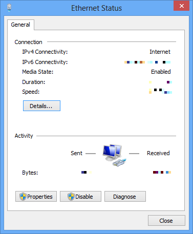 Ethernet Status